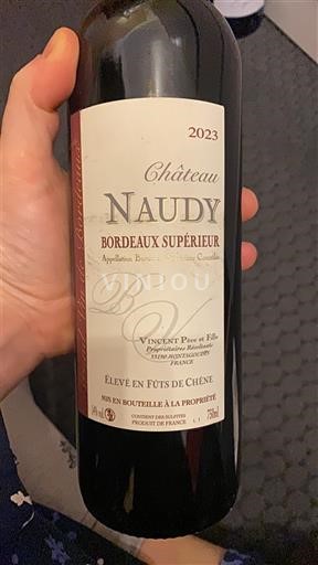 Burdeos Bordeaux superior Château Naudy Chateau Naudy 2023