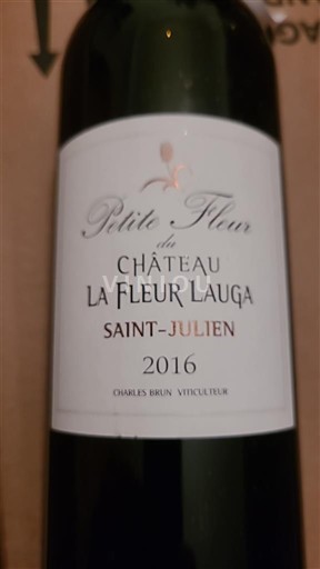 Bordeaux Saint-Julien Château La Fleur Lauga Petite Fleur 2016