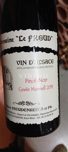 Alsacia Domaine Le Freud Mamsell 2019