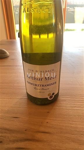 Alsazia Non specificato Arthur Metz Récolte à Maturité 2016