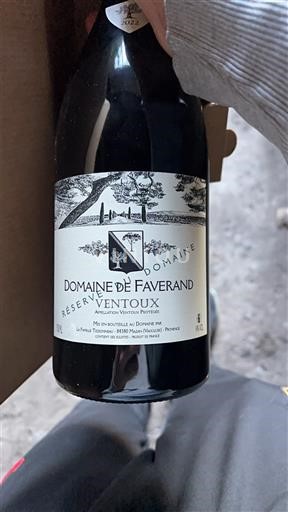 Rhônevallei Ventoux Domaine Faverand Réserve Niet-geïntegreerd