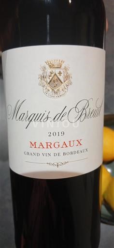 Bordeaux Margaux Marquis de Breuil 2019
