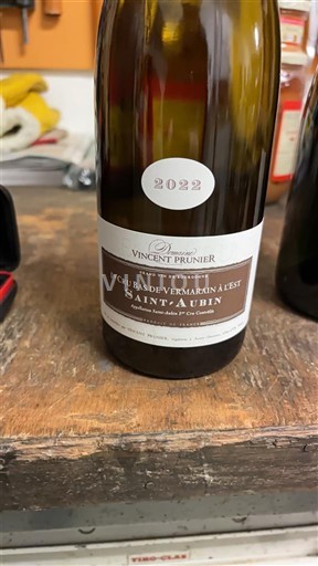 Burgund Saint-Aubin Premier Cru Vincent prunier 1er Cru Bas de Vermarain à l'Est 2022
