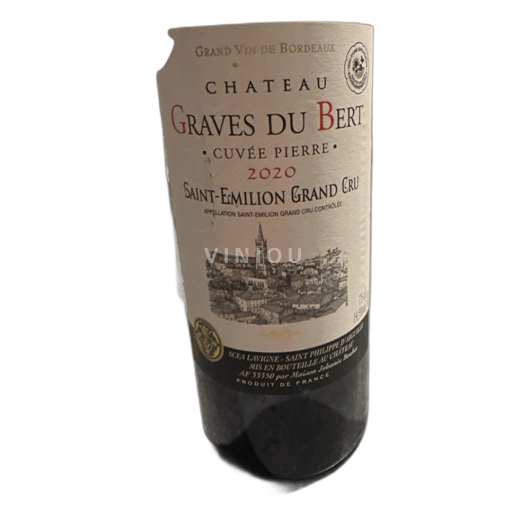 Bordeaux Saint-Émilion Grand Cru Château Graves du Bert Pierre 2020