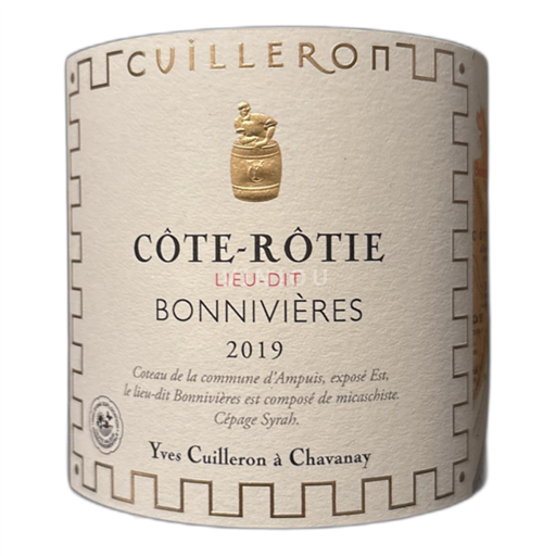 Rhône-dalen Côte-rôtie Yves Cuilleron Lieu-Dit Bonnivières 2019