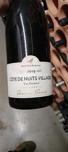 Borgonha Côte de Nuits Villages Domaine Tansiaud Les Perrières 2019