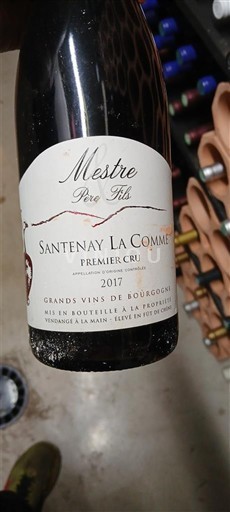 Burgundija Santenay Premier Cru Mestre Père & Fils Santenay La Comme 2017