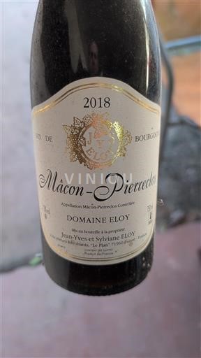 Burgundija Mâcon in Mâcon-villages Domaine Eloy 2018