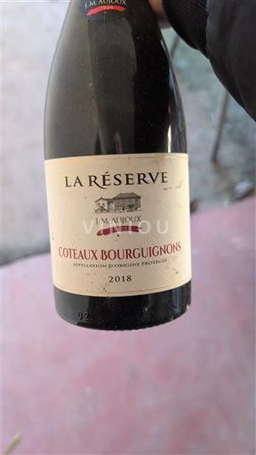 Bourgogne Bourgogne skråninger J.M. Aujoux La Réserve 2018
