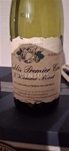 Burgundi Chablis Premier Cru Domaine Chanter Mercier L'Homme Mort 2023