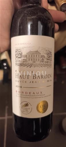 Bordeaux Château Haut Bardin Jean F. Bis 2016