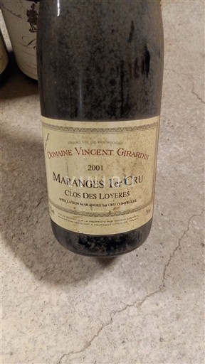 Borgoña No especificado Premier Cru Domaine Vincent Girardin Clos des Loyères 2001