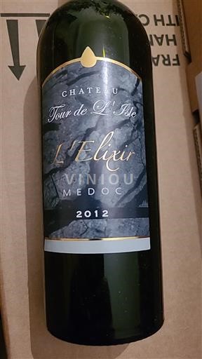 Bordeaux Médoc Château Tour de L'Isle L'Elixir 2012