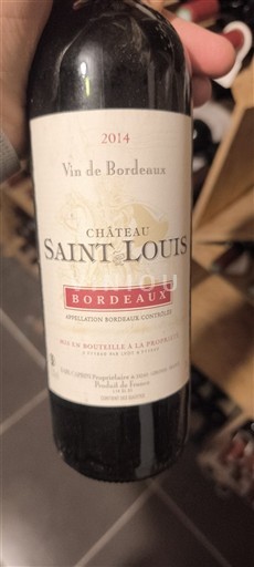 Bordeaux Château Saint-Louis 2014