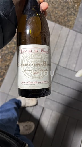 Rượu vang Blanc sec Thibault de Planio 2019 Pháp Bourgogne Savigny-lès-beaune AOC