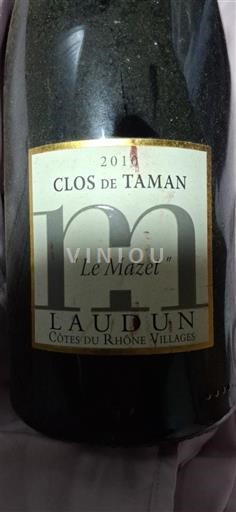 Rhônevallei Côtes-du-rhône-villages Clos de Taman Le Mazet 2010