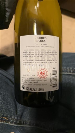Sudoeste Côtes del Tarn Les Vignobles Gayrel Terres Rares 2023