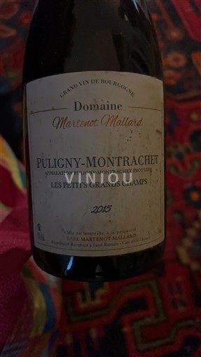 Bourgogne Puligny-montrachet Domaine Martenot Mallard Les Petits Grands Champs 2015