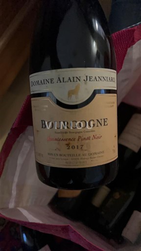 Burgundsko Domaine Alain Jeanniard Bourgogne Sélectionneé Pinot Noir 2017