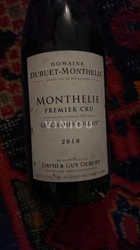 Burgundsko Monthélie Premier Cru Domaine Buet-Monthelie Les Champs-Fulliot 2018