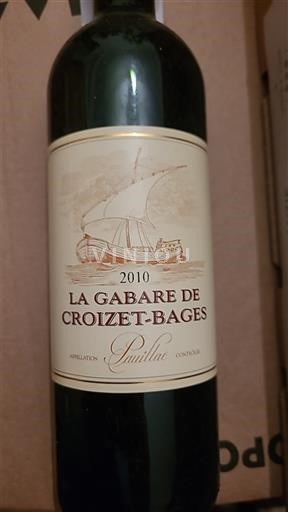 Bordeaux Pauillac Croizet-Bages La Gabare de Croizet-Bages 2010