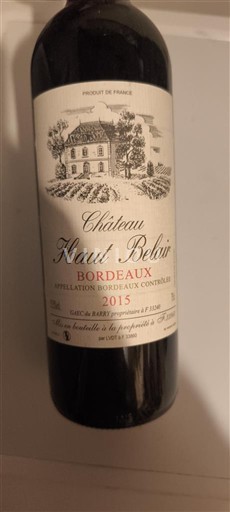 Bordeaux Château Haut Belair 2015