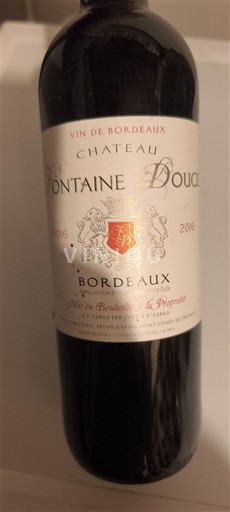 Bordeaux Château Fontaine Douce 2016
