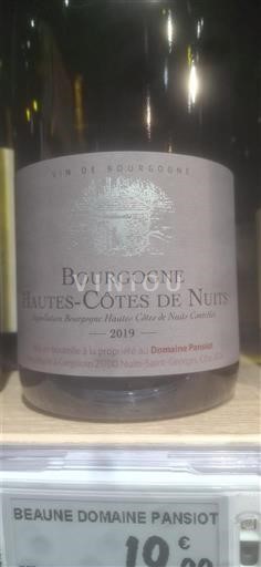 Borgoña No especificado Domaine Pansiot 2019