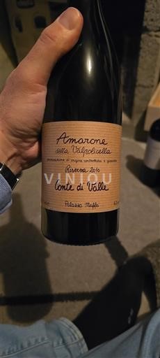 Vénétie Amarone della Valpolicella Conte di Valle Palazzo Maffei 2010