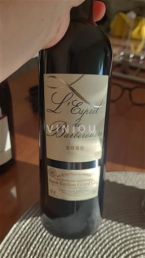 Bordeaux Saint-Émilion Grand Cru Barbarousse L'Esprit de Barbarousse 2020