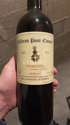 Bordeaux Pomerol Château Pont-Cloquet 2004