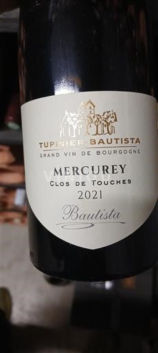 Burgundija Mercurey Tupinier-Bautista Clos de Touches Bautista 2021