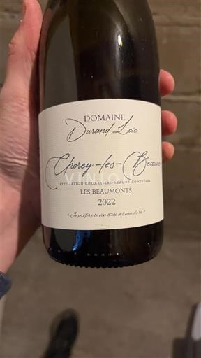 Bourgogne Chorey-lès-Beaune Domaine Rand Loïc Les Beaumonts 2022