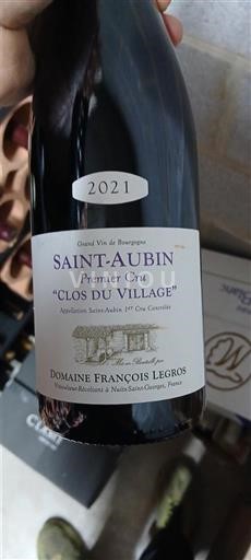 Burgund Saint-Aubin Premier Cru Domaine François Legros Clos du Village 2021