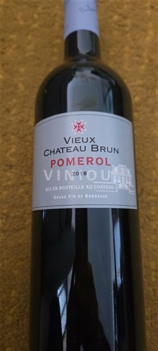 Bordeaux Pomerol Château Vieux Château Brun 2018