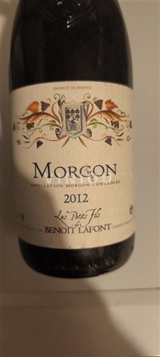 Beaujolais Morgon Benoît Lafont Les Petits Fils 2012