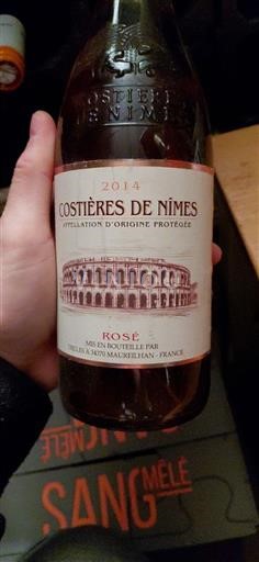 Rhônen laakso Nîmesin viinialue Trilles 2014