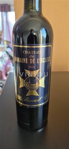 Bordeaux Pomerol Domaine Domaine de L'Eglise 2019