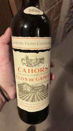 Sydväst Cahors Clos de Gamot des Vignes Centenaires 2020