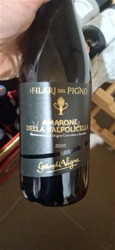 Benecija Amarone della Valpolicella I Filari del Pigno Grandi Vigne 2020