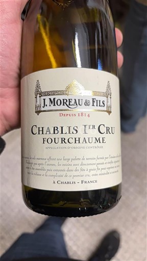 Burgundi Chablis Premier Cru J. Moreau & Fils Fourchaume Ei vuosikertaa