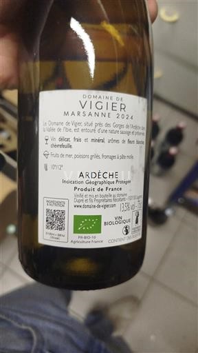 Alpen en Rhônevallei Ardèche Domaine Vigier Marsanne 2024