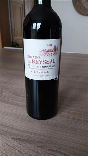 Sudoeste Côtes del Marmandés Domaine Beyssac L'Initial 2011