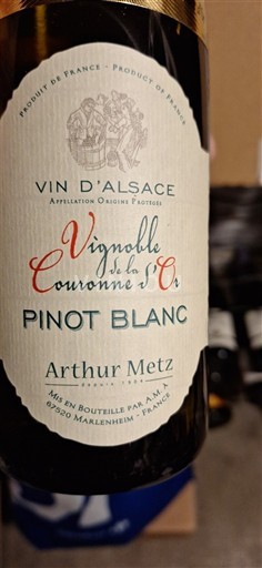Alsace Arthur Metz Vignoble de la Couronne d'Or 2019