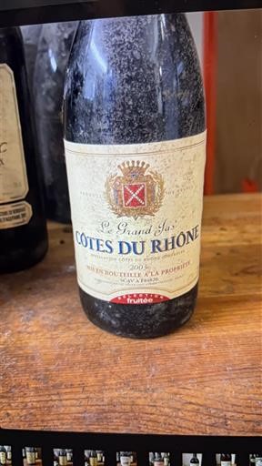 Viinit Rouge sec Le Grand Jas 2003 Ranska Rhônen laakso Côtes-du-rhône AOC
