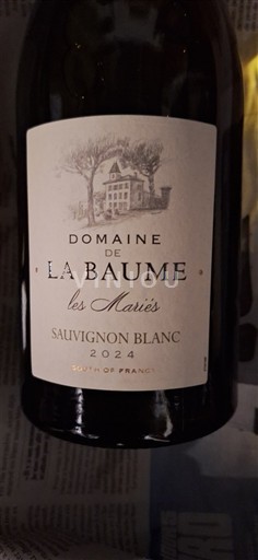 Languedoc et Roussillon Pays d'oc Domaine La Baume Les Mariés 2024