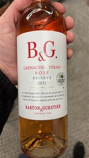 Linguadoca e Rossiglione Paese d'Oc Barton & Guestier Réserve 2021