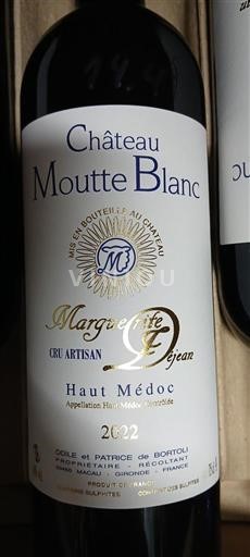 Bordeaux Haut-Médoc Château Moutte Blanc Marguerite Jean 2022