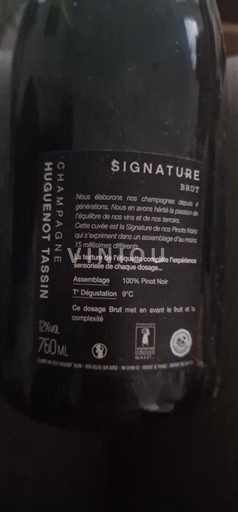Šampanja Šampanjec Champagne Huguenot Tassin Signature Neleten.