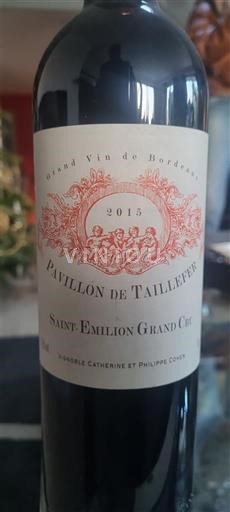 Bordeaux Saint-Émilion Grand Cru Pavillon de Taillefer 2015